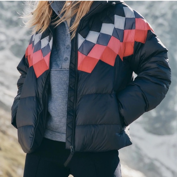 Marine Layer Jackets & Blazers - Marine Layer women’s retro Archive Sierra puffer jacket navy cozy warm XL NWT